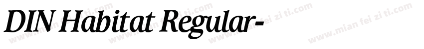 DIN Habitat Regular字体转换